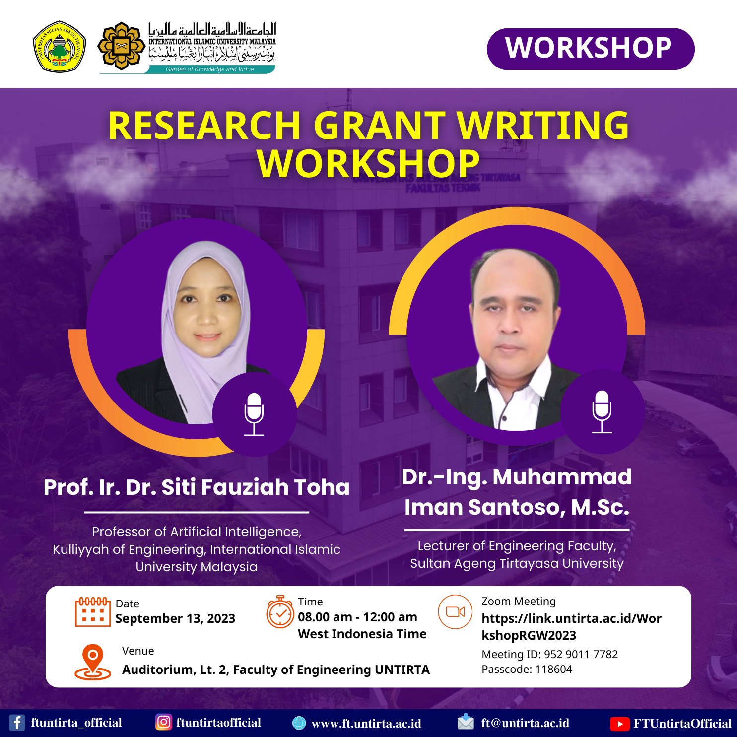 Workshop Penulisan Proposal Penelitian (Research Grant Writing Workshop)