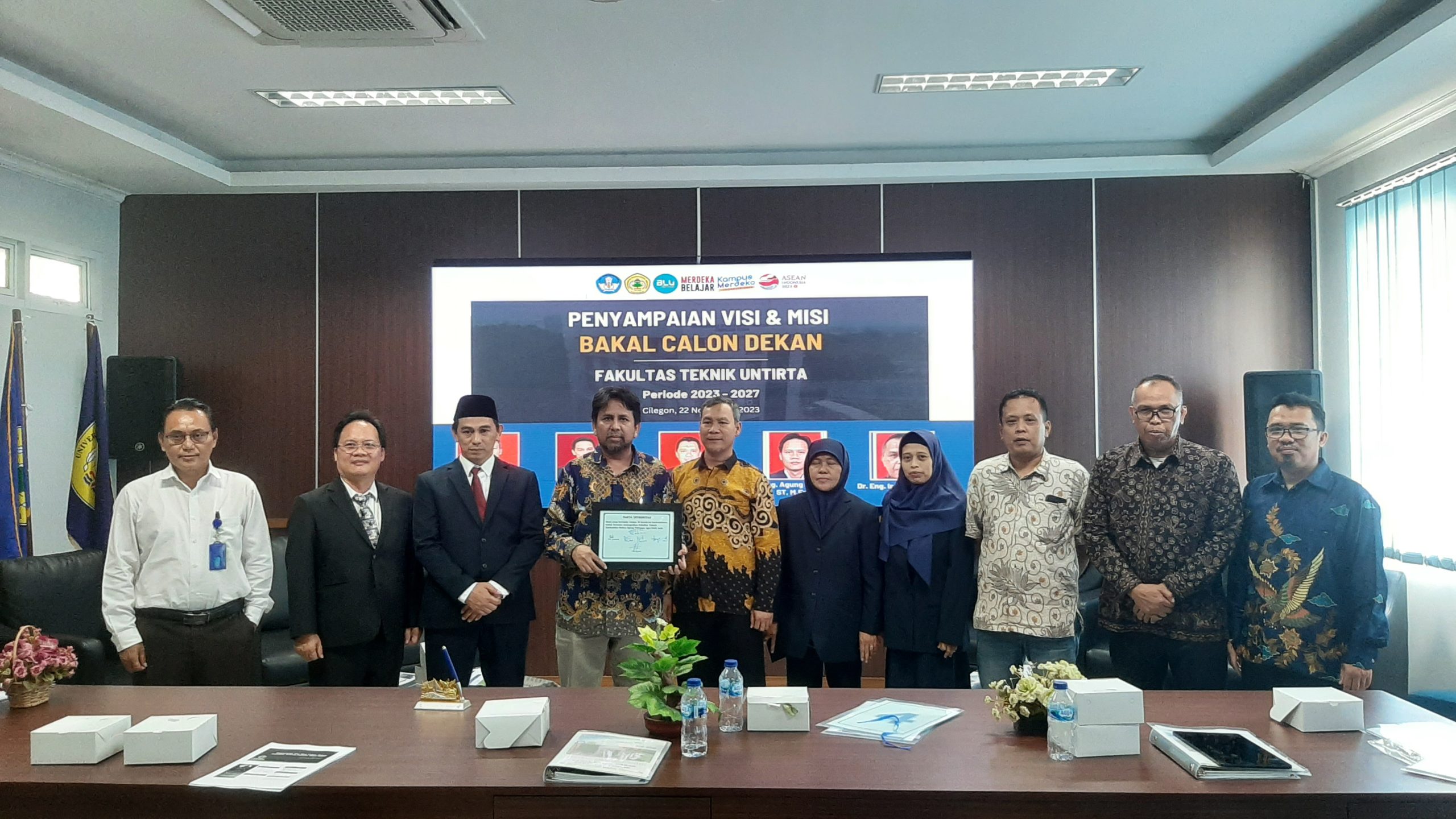 Penyampaian Visi Misi 5 Orang Bakal Calon Dekan FT Untirta